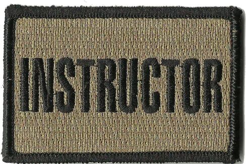 Instructor Tactical Patches - Multitan - 2"x3" in Saudi Arabia