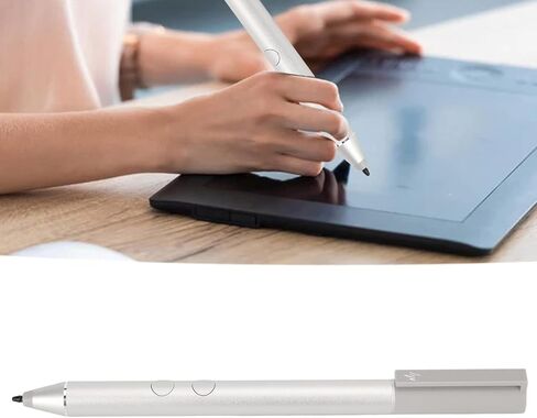 Stylus Pen for HP Envy x360/Pavilion x360/Spectre x360 2-in-1 Touch Screen Laptops, for Microsoft Surface, Support MPP 1.51 Tilt Pen with 1024 Pressure Sensitivity (Silvery) in Saudi Arabia