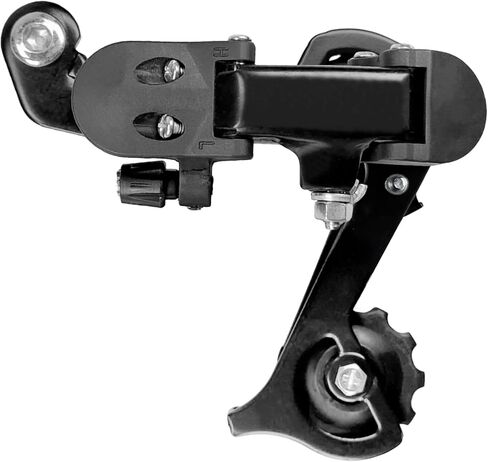 K137 6/7 سرعة حامل شماعات Derailleur الخلفي، سبائك الألومنيوم لدراجات MTB/ركاب/طراد، بكرات فائقة التحمل وصامتة، أسود in Kuwait