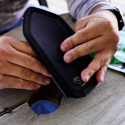 وسادات مريحة لحافظات كيديكس للرجال والنساء - بطانة إسفنجية للحافظة - داخل حزام الخصر أو حمل الجيب - تتضمن 6 نقاط لاصقة - مقاس صغير، أسود in Kuwait