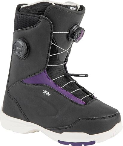 Nitro Scala BOA Women's Snowboard Boots, Black, 8.5 in Saudi Arabia