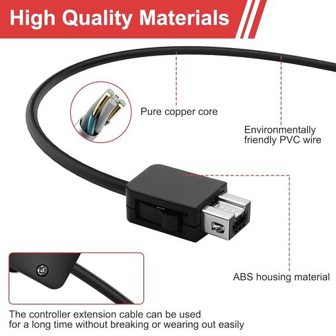 2pcs NES Classic Extension Cable Compatible with Super Nintendo SNES Classic Edition Controller (2017)/Mini NES Classic Edition (2016)/Wii/Wii U Controller (6ft) in Saudi Arabia
