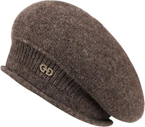 Women's Autumn Winter Warm Elegant Beret Fashion Versatile Knitted Japanese Artist Hat Cold Resistant British Style Hat in Saudi Arabia