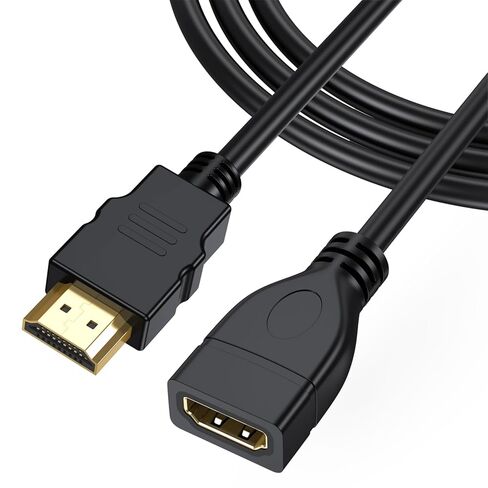 HDMI Extender Cable 5FT, 4K HDMI Extension Cable Male to Female Adapter Cord Supports 4K@60Hz, 2K@144Hz, HDR, ARC, 18Gbps Compatible with Fire TV Stick, Roku, HDTV, Laptop, PS5/PS4, Xbox in Saudi Arabia