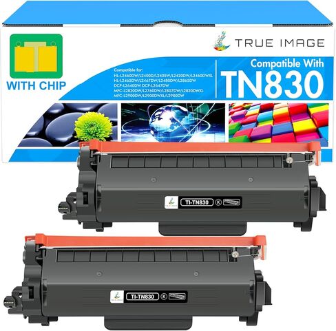 TN830 Toner for Brother Printer HL-L2460DW MFC-L2820DW DCP-L2640DW Replacement for Brother TN830XL TN-830 TN830 XL/V/R TN 830 XL Toner Cartridge with HL-L2405W HL-L2420DW Printer High Yield (2 Black) in Saudi Arabia