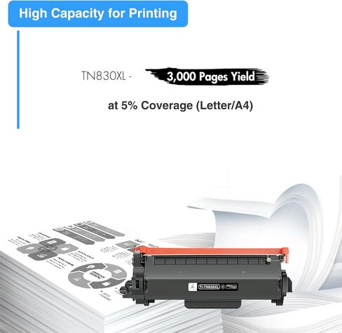 TN830 Toner for Brother Printer HL-L2460DW MFC-L2820DW DCP-L2640DW Replacement for Brother TN830XL TN-830 TN830 XL/V/R TN 830 XL Toner Cartridge with HL-L2405W HL-L2420DW Printer High Yield (2 Black) in Saudi Arabia