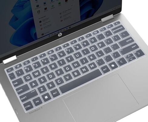 Keyboard Cover Skin for 14" HP OmniBook 5 Flip 14-fp0000 14-fp0057nr / OmniBook 5 AI PC 14-he0099nr 14-he0017nr / OmniBook Laptop 14-fe1048nr(Not for OmniBook X Flip 14-fm 14-fk 16-ar)-Clear in Saudi Arabia
