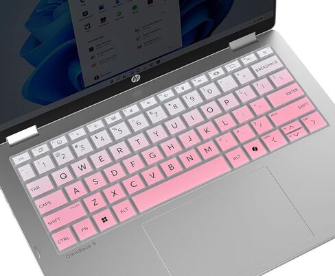 Keyboard Cover Skin for 14" HP OmniBook 5 Flip 14-fp0000 14-fp0057nr / OmniBook 5 AI PC 14-he0099nr 14-he0017nr / OmniBook Laptop 14-fe1048nr(Not for OmniBook X Flip 14-fm 14-fk 16-ar)-Clear in Saudi Arabia