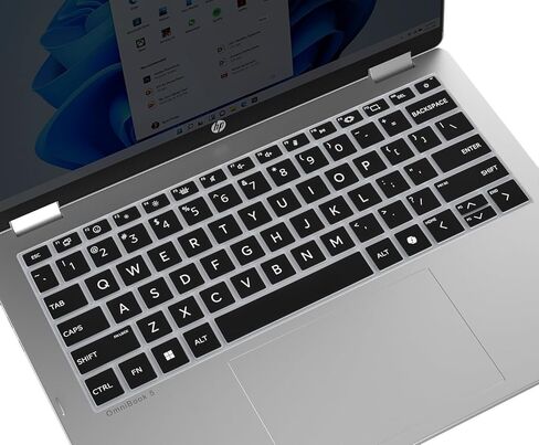 Keyboard Cover Skin for 14" HP OmniBook 5 Flip 14-fp0000 14-fp0057nr / OmniBook 5 AI PC 14-he0099nr 14-he0017nr / OmniBook Laptop 14-fe1048nr(Not for OmniBook X Flip 14-fm 14-fk 16-ar)-Clear in Saudi Arabia