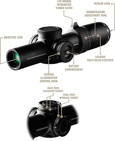 Vortex AMG 1-10x24 First Focal Plane Riflescope - EBR-9 (MRAD) Reticle in Saudi Arabia