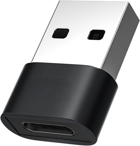 USB to USB C Female Adapter 2Pack Compatible with iPhone 16, 15, Galaxy S24, iPad, Watch, Airpods, CarPlay in Saudi Arabia