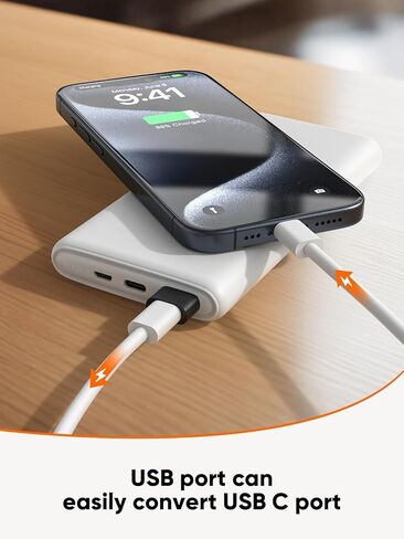 USB to USB C Female Adapter 2Pack Compatible with iPhone 16, 15, Galaxy S24, iPad, Watch, Airpods, CarPlay in Saudi Arabia
