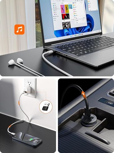 USB to USB C Female Adapter 2Pack Compatible with iPhone 16, 15, Galaxy S24, iPad, Watch, Airpods, CarPlay in Saudi Arabia
