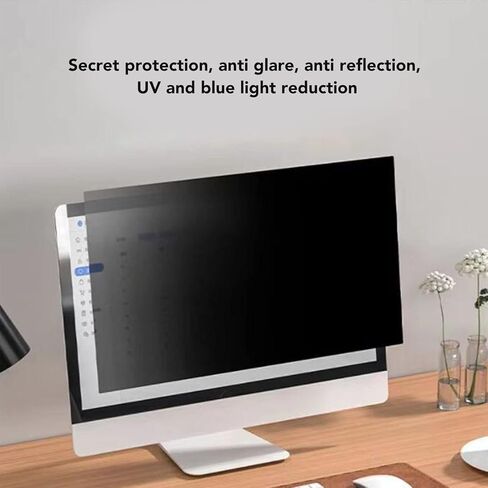plplaaoo 21.6in Computer Screen Filter Privacy Protector Anti Glare Anti Reflective Blue Light Reduction Scratch Screen Protector for PC Desktop Monitors in Open Offices Public Spaces in Saudi Arabia