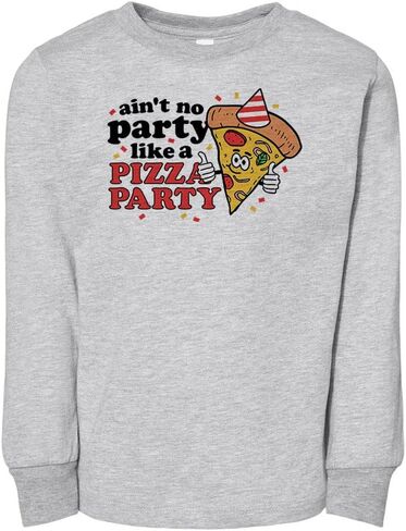 Ain't No Party Like a Pizza Party Toddler Kids Long Sleeve T-Shirt in Saudi Arabia