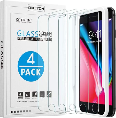 OMOTON 2 Pack for iPhone 16 Pro Privacy Screen Protector 6.3 inch, Anti-Spy Tempered Glass with Auto-Dust Installation Tray, 12FT Military Grade Shatterproof, Full Coverage Protection, Case Friendly in Saudi Arabia
