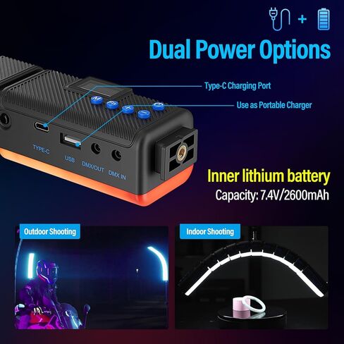 SIRUI 15W مصباح فيديو RGB قابل للانحناء، 2 حزمة ضوء لوحة LED لإضاءة التصوير الفوتوغرافي في الاستوديو، لون كامل قابل للتعديل 360 درجة، 2500K-7000K، مزيج سلس، بطارية/تيار مستمر، التحكم في اللوحة/التطبيق (B15R-D) in Saudi Arabia
