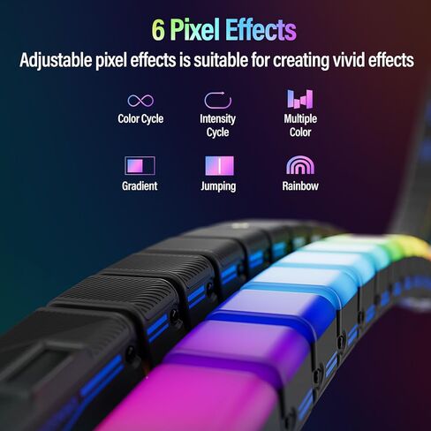 SIRUI 15W مصباح فيديو RGB قابل للانحناء، 2 حزمة ضوء لوحة LED لإضاءة التصوير الفوتوغرافي في الاستوديو، لون كامل قابل للتعديل 360 درجة، 2500K-7000K، مزيج سلس، بطارية/تيار مستمر، التحكم في اللوحة/التطبيق (B15R-D) in Saudi Arabia