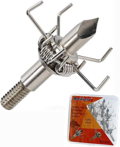 Maifield Broadheads 100 الحبوب الرماية الصيد لعبة صغيرة حادة مطرقة الجودو القوس والنشاب مجمع القوس السهم نصائح in Kuwait