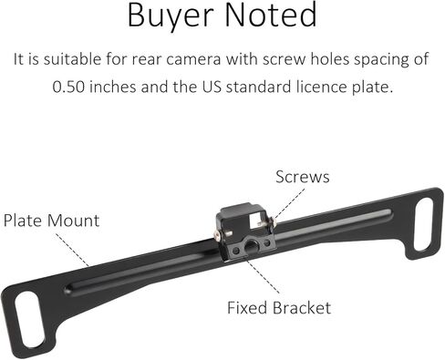 Back up Camera License Plate Mount,Backup Camera License Plate Mount Kit with Fixed Bracket & Screws & Screwdriver,Non-drilled Dash Cam Bracket for US Standard Licence Plates in Kuwait