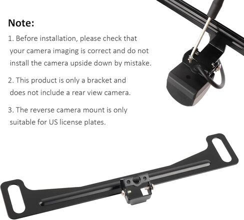 Back up Camera License Plate Mount,Backup Camera License Plate Mount Kit with Fixed Bracket & Screws & Screwdriver,Non-drilled Dash Cam Bracket for US Standard Licence Plates in Kuwait