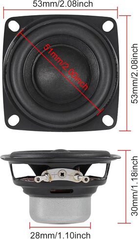2PCS 2 Inch 4 Ohm 10W Audio Speaker 2" 4O 10W Loudspeaker for Arduino DIY in Saudi Arabia
