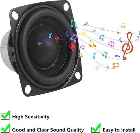 2PCS 2 Inch 4 Ohm 10W Audio Speaker 2" 4O 10W Loudspeaker for Arduino DIY in Saudi Arabia