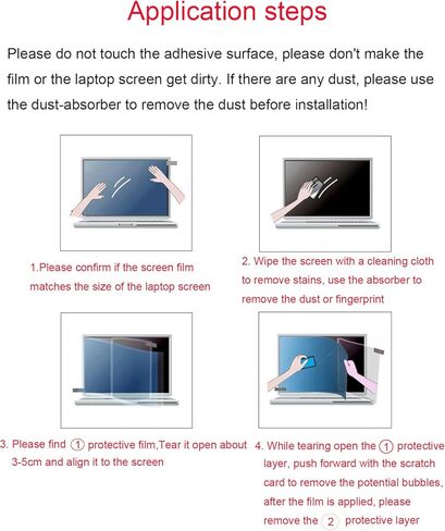 2 Pack 14" Anti Glare Screen Protector Compatible for HP OmniBook Ultra 14" 14-fe/fh/fd Series, OmniBook 5/7/X 14" 14-fp 14-he 14-fr 14-fm/fk Laptops with 16:10 Aspect (Dimension 11.97"L x 7.48"W) in Saudi Arabia