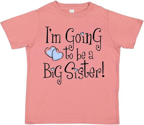 inktastic Heart New Big Sister Toddler T-Shirt in Saudi Arabia