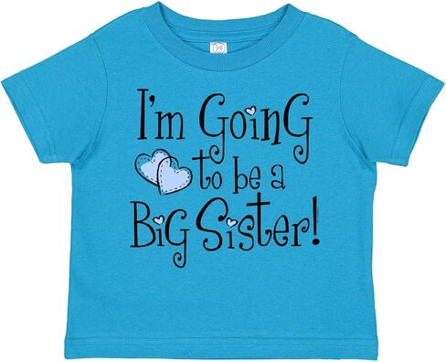 inktastic Heart New Big Sister Toddler T-Shirt in Saudi Arabia