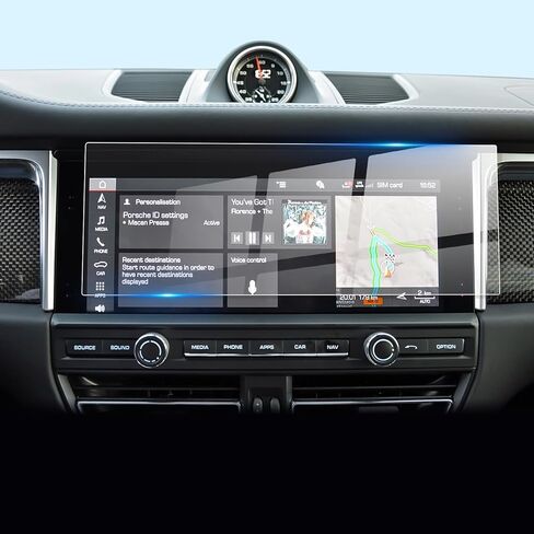 LFOTPP متوافق مع واقي شاشة Macan 2019-2024 2025 Porsche Macan مقاس 10.9 بوصة [Base/T/S/GTS] واقي شاشة لمس مركزي لعرض المعلومات والترفيه الزجاجي in Saudi Arabia