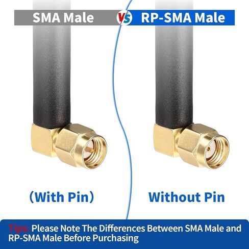 هوائي واي فاي صغير ثنائي النطاق 2.4 جيجا هرتز 5 جيجا هرتز 5.8 جيجا هرتز RP-SMA ذكر هوائي MIMO بزاوية يمين للكمبيوتر الشخصي جهاز توجيه واي فاي بلوتوث محول USB كاميرا احتياطية لبطاقة PCle اللاسلكية (عبوتان) in Saudi Arabia