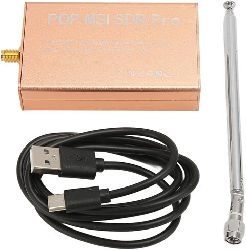 جهاز استقبال POP MSI SDR Pro محدد ببرنامج راديو 10 كيلو هرتز إلى 2 جيجا هرتز واسع النطاق 14 بت SDR، متوافق مع معالج طيف الراديو RSP1، متعدد الوظائف مع SDRuno in Saudi Arabia