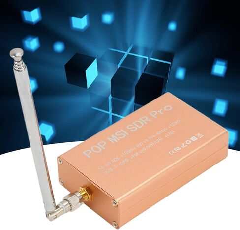 جهاز استقبال POP MSI SDR Pro محدد ببرنامج راديو 10 كيلو هرتز إلى 2 جيجا هرتز واسع النطاق 14 بت SDR، متوافق مع معالج طيف الراديو RSP1، متعدد الوظائف مع SDRuno in Saudi Arabia
