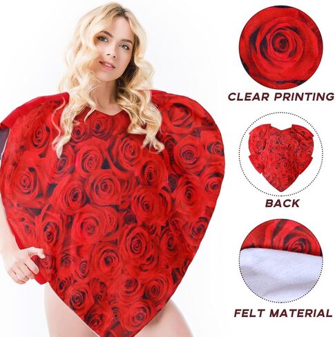 Xtinmee Valentines Red Heart Costume Adult Heart Shaped Costume Cosplay for Women Men Anniversary Birthday Supplies in Saudi Arabia