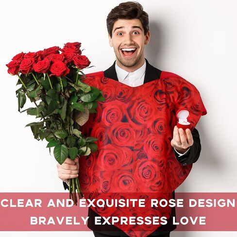 Xtinmee Valentines Red Heart Costume Adult Heart Shaped Costume Cosplay for Women Men Anniversary Birthday Supplies in Saudi Arabia