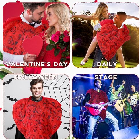 Xtinmee Valentines Red Heart Costume Adult Heart Shaped Costume Cosplay for Women Men Anniversary Birthday Supplies in Saudi Arabia
