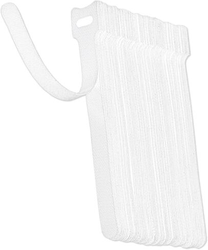 50PCS Reusable 5.9 Inch Cable Ties for Computer & Electrical Wires, Adjustable Hook Loop Cord Straps Cord Wrap for Efficient Wire Management and Organization(Black) in Saudi Arabia