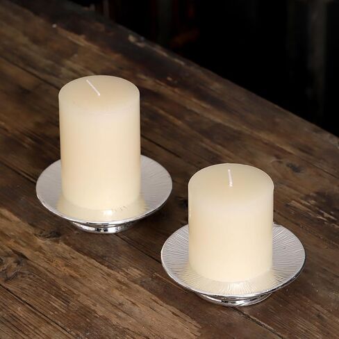 مجموعة أطباق شموع ذهبية من السيراميك، 3 قطع - صينية حامل شموع مزخرفة للشموع الدعامة أو المجوهرات أو الحلي أو منضدة الحمام - لمسة نهائية ذهبية أنيقة لسطح الطاولة وديكور المنزل in Kuwait