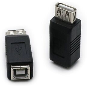 2 حزمة USB2.0 أنثى إلى نوع B أنثى محول USB2.0 المقابس موصلات محول لكاميرا طابعة الكمبيوتر المحمول in Kuwait