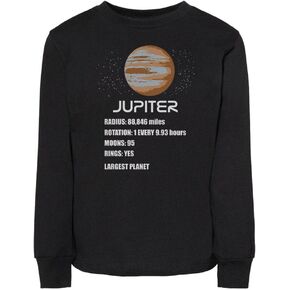 تي شيرت بأكمام طويلة للأطفال الصغار من Jupiter Planet Info in Saudi Arabia
