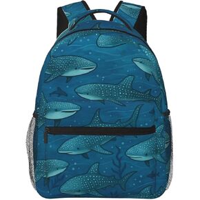 Bookshelf Casual Backpack, Lightweight Laptop Bag Daypack, Book and Botanical Backpacks for Women Teens Students, Vintage Classic Polyester Bookbag Gifts for School Work Travel Hiking in Kuwait