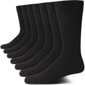 Van Heusen Men's Dress Socks - 7 Pack Premium Stretch Moisture Wicking Crew Socks with Reinforced Heel and Toe (Size: 6-12.5) in Saudi Arabia