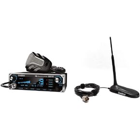 Bundle of Uniden Bearcat 880FM CB Radio, 40 Channels with Dual-Mode AM/FM, 7-Color LCD Display + Uniden BCATPL259-19 Pre-Tuned, Low Profile 18 Inch Magnetic Mount CB Antenna, Aerodynamic Style in Saudi Arabia