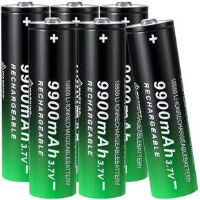 18650 بطارية قابلة للشحن 3.7 فولت بطاريات ليثيوم زر علوي قدرة عالية لمصباح يدوي in Kuwait