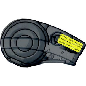 Heat Shrink Tubing Label Tape Compatible for M21-375-C-342-YL Black on Yellow Compatible with M210, M210-LAB, M211, BMP21-PLUS/LAB Label Printers, 0.7" Width, 6.89' Length in Kuwait