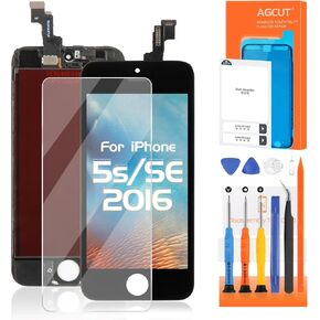 استبدال شاشة iPhone SE 2016 لهاتف iPhone 5S شاشة LCD تعمل باللمس A1723 A1724 A1453 A1457 A1518 A1528 A1530 A1533 مجموعة أدوات إصلاح محول الأرقام للشاشة باللون الأسود in Kuwait
