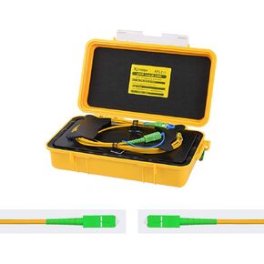 KOMSHINE SC APC إلى LC APC سلك تمديد OTDR FTTH 1KM صندوق كابل إطلاق OTDR من الألياف الضوئية G652D SM كابل 9/125um، وضع فردي 1310/1550 نانومتر يستخدم مع خسارة منخفضة OTDR in Kuwait