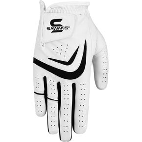 قفازات SAWANS للجولف للرجال، اليد اليسرى اليمنى، قفازات جلدية غير قابلة للانزلاق للاعبي الجولف، جميع الأحوال الجوية، ناعمة ومتينة ومريحة، ملابس مرنة وأداء الجولف in Kuwait
