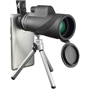 تلسكوب أحادي العين 40X60mm Telephoto Zoom Monocular Telescope محمول مع حامل الهاتف الذكي وحامل ثلاثي القوائم للبالغين لمشاهدة الطيور والصيد في الهواء الطلق والسفر ومشاهدة المعالم السياحية in Kuwait